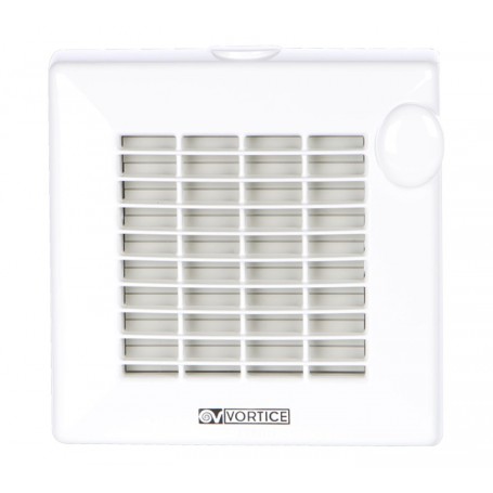 Vortice 11311 Aspiratore elicoidali da muro, tubo da 12cm, potenza di 20W, Dotato di rilevatore di presenza