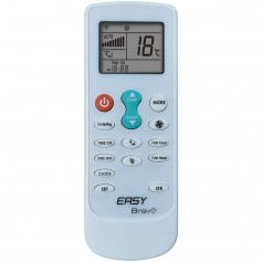 Telecomando universale per condizionatore con programmazione automatica Bravo Easy 92102155, Ampio display, 4000 Marche, Avorio