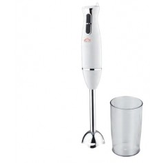 Mixer ad immersione con lama acciaio Inox e 2 velocità DCG HM9292N, 450W, Bicchiere trasparente, Design ergonomico