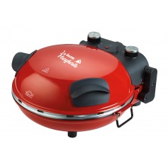 Padella elettrica pizza maker con timer e termostato regolabili DCG MB2300, 1200W, Struttura in metallo, Diametro 30 cm