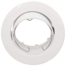 Faretto incasso tondo bianco orientabile per foro diametro 75 mm Lampo Lighting DIKOR230/BI/SL, Portalampada GU10, 220-240V