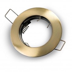 Faretto ad incasso Lampo DIK FIX FISSO|Colore: Oro satinato|GU10|220V|Coppolav.it:Faretti ad incasso