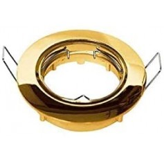 Faretto incasso tondo oro lucido orientabile per foro diametro 75 mm Lampo Lighting DIKOR230/OR/SL, Portalampada GU10, 220-240V