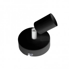 Spot faretto nero orientabile da parete o soffitto Lampo Lighting S311NE, 1 GU10, IP20, Struttura in metallo: Coppolav.it