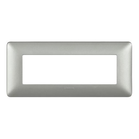 Placca Bticino Matix AM4806MSL 6 moduli Silver, Tecnopolimero, Serie Civili, MADE IN ITALY: Coppolav.it