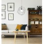 Sospensione gabbia Eglo Straiton 43359 Nera composta da tre cubi incastrati, 1 E27, Struttura in metallo, Moderna e Luminosa
