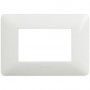 Placca Bianca 3 posti Bticino Matix AM4803BBN, 3 Moduli, Tecnopolimero, Serie Civili, MADE IN ITALY: Coppolav.it