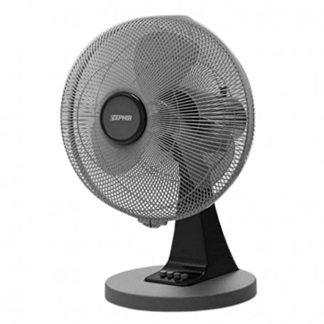 Ventilatore da tavolo Oscillante Nero Diametro 30 cm 40W Zephir ZNG30, 3 Velocità, Orientamento verticale, Silenzioso, IMQ