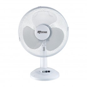 Ventilatore da tavolo Oscillante Bianco Diametro 30 cm 35W Termozeta TZWZ04, 3 Velocità, Orientamento verticale, 3 Pale