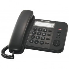 Telefono fisso con filo e tasti grandi Panasonic KX-TS520EX 531812103, Rubrica 50 voci, Montaggio a parete, Suoneria regolabile