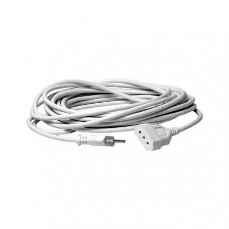 Prolunga elettrica da 10 metri bianca con Presa e Spina da 10A Melchioni 492517361, Cavo 3x1 mmq, Presa con alveoli schermati