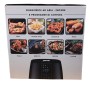 Friggitrice ad aria 3,8 Litri con 8 programmi di cucina e timer 60 minuti Zephir ZHC40N, 1450W, 80-200°C, Display LED Touch