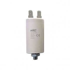 Condensatore 2 UF 400/450V con terminale faston 6,3 mm Melchioni 493224501, Polipropilene, Utile per avviamento motori