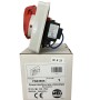 Presa industriale interbloccata con interruttore da incasso o parete 3P+N+T 32A 400V IP44 FAEG FG23655, -25°C +60°C