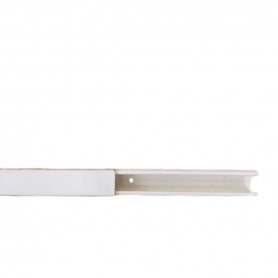 Canalina bianca 18x18 mm con coperchio a scatto FAEG FG18302, Fissaggio con viti, 1 Scomparto, PVC, 2 Metri