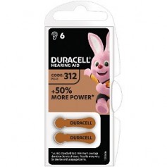 Duracell DA312 Batterie per apparecchi acustici formato 312 a lunga durata, Senza mercurio, MADE IN GERMANY