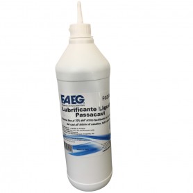 Liquido lubrificante passacavi per facilitare lo scorrimento di cavi FAEG FG25952, 1 Litro, MADE IN ITALY