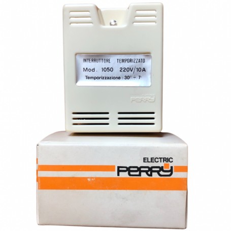 Perry 1050 Interruttore temporizzato elettronico per scale 220V 10A, 3 Fili, 30 s - 7 minuti, MADE IN ITALY: Coppolav.it