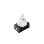 Interruttore a pulsante unipolare mignon con ghiera FAEG FG24120, 1P 2A 230V, Bianco