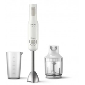 Frullatore ad immersione e tritatutto 2in1 Philips HR2535, Frullatore in acciaio Inox, Tecnologia ProMix, Motore da 650W