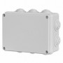 Scatola stagna di derivazione con passacavi da parete IP55 FAEG FG13414, 120 mm x 80 mm, Doppio isolamento, Grigio Chiaro