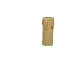 Rivestimento finta candela con gocce per attacco E14 FAEG FG24060, Antico, Alto 65 mm, Termoplastica