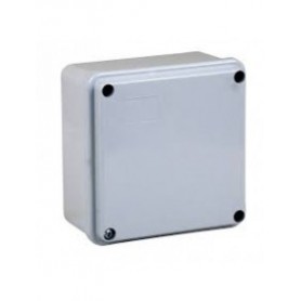 Scatola di derivazione stagna con pareti lisce 100 mm x 100 mm x 50 mm FAEG FG13504, IP56, Viti in metallo imperdibili, Grigia