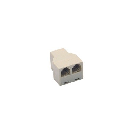 Spina plug con doppio ingresso plug 6/4 RJ11 FAEG FG15052