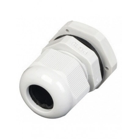 Pressacavo con controdado e guarnizione Passo PG7 per Cavi Diametro 6-7 mm FAEG FG17107, IP68, Grigio, GWT 850°C