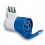 Adattatore industriale con Presa CEE Blu 16A 2P+T e Spina Civile 16A FAEG FG23200, Sistema civile a industriale, 230V