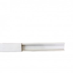 Canalina adesiva bianca 22x10 mm con coperchio a scatto FAEG FG18322, 1 Scomparto, PVC, 2 Metri, IP40, IMQ: Coppolav.it