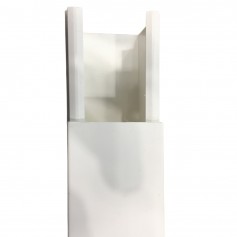 Canalina bianca 40x40 mm con coperchio a scatto FAEG FG18308, Fissaggio con viti, 1 Scomparto, PVC, 2 Metri