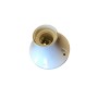 Portalampada Punto luce dritto E27 Bianco FAEG FG24151, Carico Massimo 60W, Realizzato in materiale termoplastico, 230V