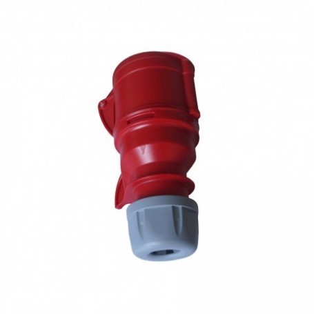 Presa volante industriale rossa 3P+N+T 32A 400V IP44 FAEG FG23509, Alveoli in ottone, -25°C +60°C, IK 8