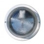 Plafoniera Tonda bianca per esterni con diffusore in vetro trasparente e base in policarbonato FAEG FG24260, 1 E27, IP44