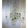 Lampadario classico in cristallo di Boemia a 10 luci Marino Cristal 127275/5, 10 E14, Finiture cromo e cristallo trasparente