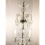 Lampadario classico in cristallo trasparente di Boemia a 5 luci Marino Cristal 125248/5, 5 E14, Ricco di pendenti
