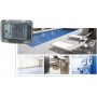 4Box 4B.W.RAL.015 Presa tedesca Schuko e bipasso 10-16A con sportello trasparente, IP55-IP66, 3 Moduli, Presa orientabile