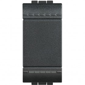 Pulsante Bticino Living International L4005N 1P 10A, Unipolare, 250V, Antracite, Serie Civili, MADE IN ITALY: Coppolav.it