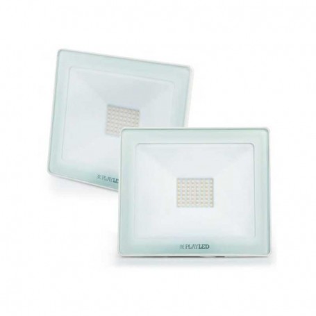 Faro LED 57W Bianco Stagno IP66 Compatto Playled VR57BC, Luce Calda, 3000K, 5420 Lumen, Alluminio, Esterno-Interno