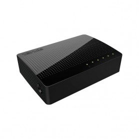 Switch Hub 5 Porte LAN Ethernet Auto regolanti 10-100-1000 Mbps Tenda SG105, Installazione rapida e semplice, Nero