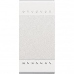 Pulsante Bticino Living Light N4005N, 1 Modulo, 10 A, Bianco, Unipolare, 250V AC, Serie Civili, MADE IN ITALY