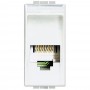 Presa telefonica RJ12 K10 Bticino Living Light N4258/11N, 1 Modulo, Bianco, MADE IN FRANCE
