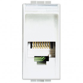 Presa telefonica RJ12 K10 Bticino Living Light N4258/11N, 1 Modulo, Bianco, MADE IN FRANCE: Coppolav.it