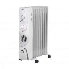 Termozeta TZR23 Radiatore Olio 9 elementi con Timer, 3 Potenze 800W-1200W-2000W+400W Turbo, Termostato regolabile