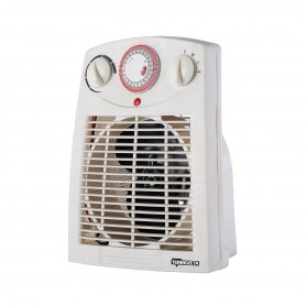 Termozeta TZR14 Termoventilatore con timer, 2 Potenze 1000W-2000W, Termostato regolabile, Maniglia integrata