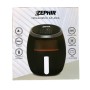 Friggitrice ad aria 6 Litri con 8 programmi di cucina e timer 60 minuti Zephir ZHC60N, 1800W, 80-200°C, Display LED Touch