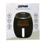 Friggitrice ad aria 6 Litri con 8 programmi di cucina e timer 60 minuti Zephir ZHC60N, 1800W, 80-200°C, Display LED Touch