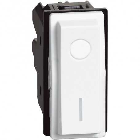 Interruttore bipolare Bticino Living Now KW4002, Bianco, 250V AC, 1 Modulo, 16A, 2P, Illuminabile, MADE IN ITALY: Coppolav.it