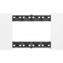 Placca Bianca 4 Moduli Bticino Living Now KA4804KW, 4 Posti, Materiale plastico, Serie Civili, MADE IN ITALY: Coppolav.it